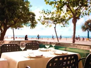 Restaurant mit Meerblick in Barcelona
