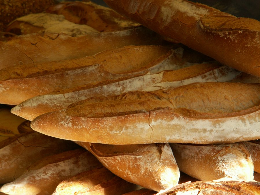 Französische Baguettes mit goldener Kruste