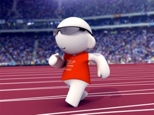 Barni - Maskottchen der Leichtathletik-EM 2010 Barcelona