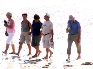 Gemeinsame Strandwanderung